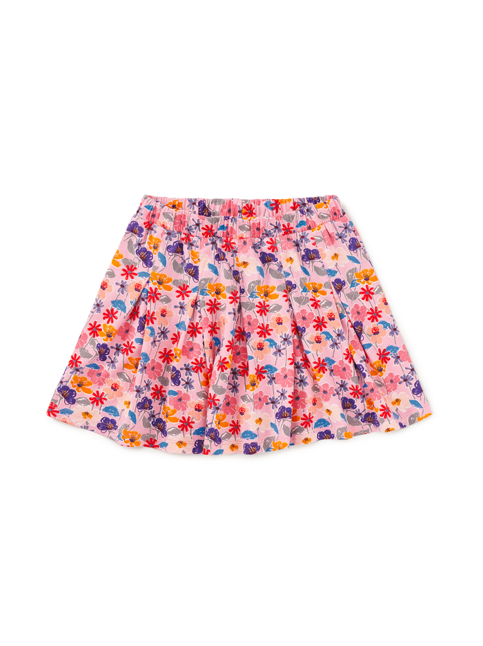 Pleated Jersey Skirt