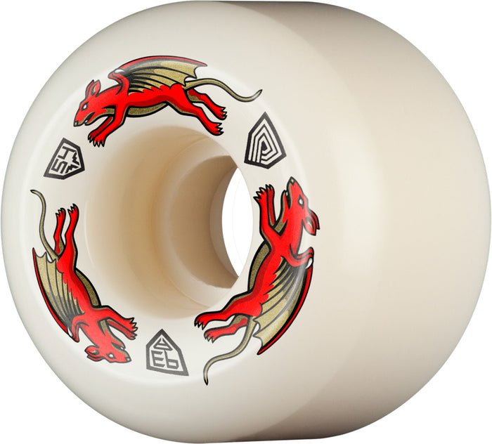 POWELL PERALTA NANO RAT AA2 ASYMMETRICAL SHAPE WHEELS (54MM/93A)