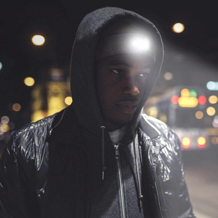 Powerful Rechargeable LED Light Running Head Lamp Beanie