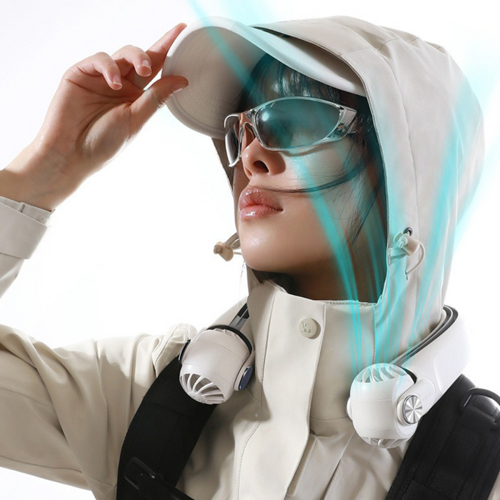 Powerful Rechargeable Personal Neck Cooling Fan