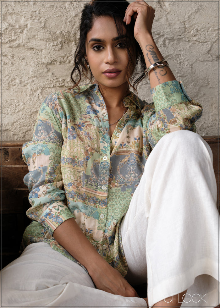 Printed Basic Shirt - 100826