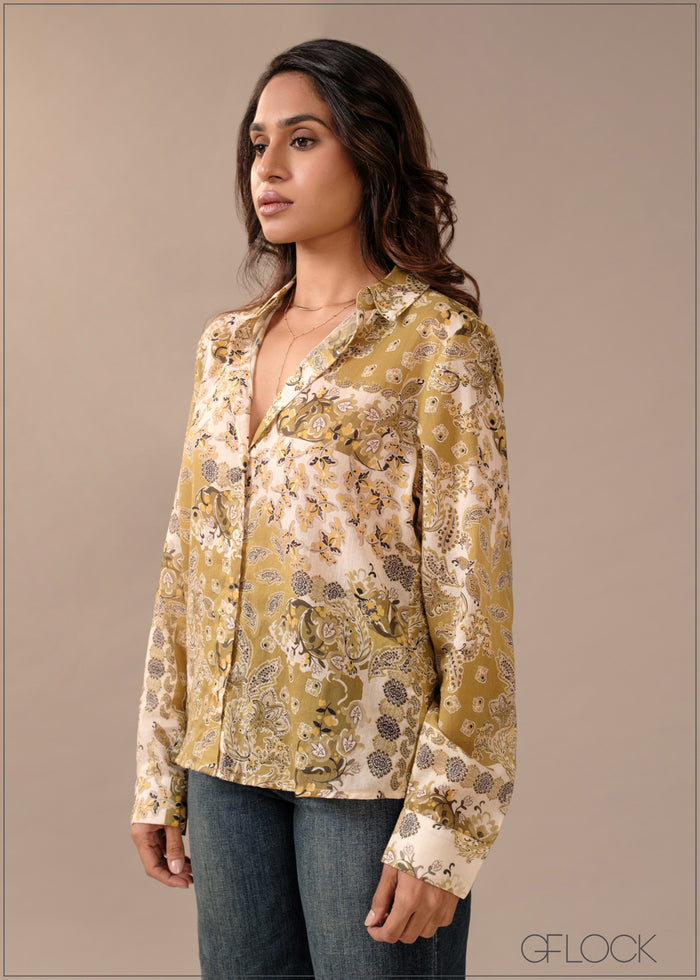 Printed Basic Shirt - 290726