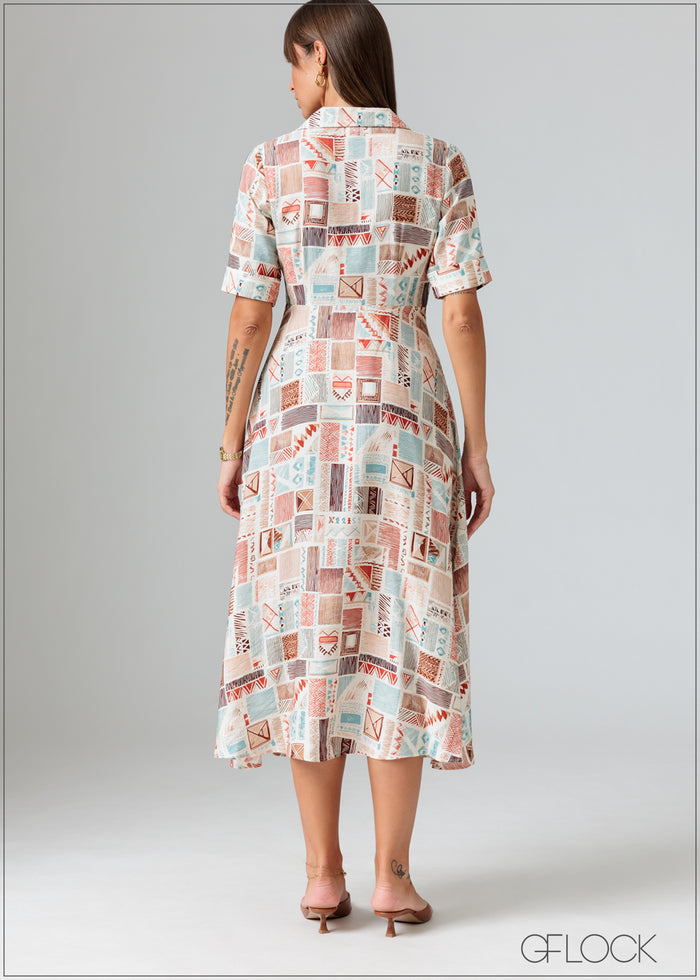 Printed Dress - 070426