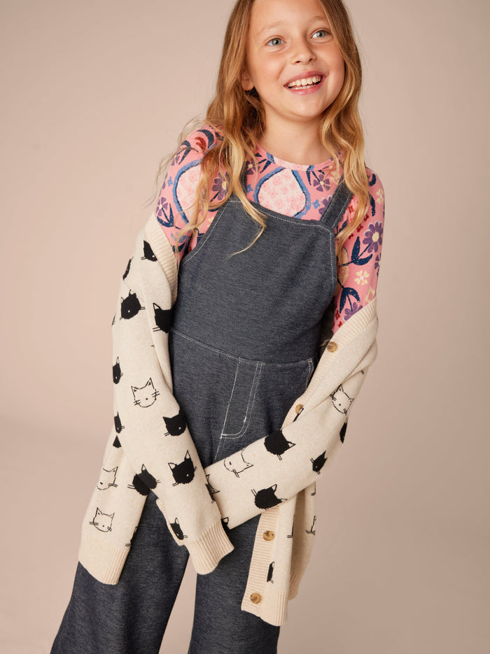 Printed Slim Long Sleeve Top