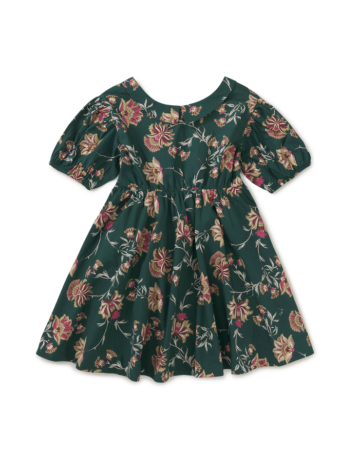 Puff Sleeve Collar Dress