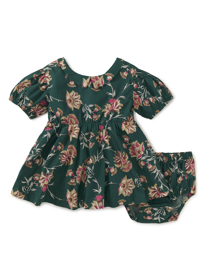 Puff Sleeve Collar Dress