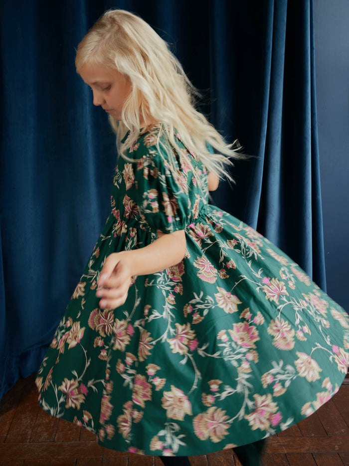 Puff Sleeve Collar Dress