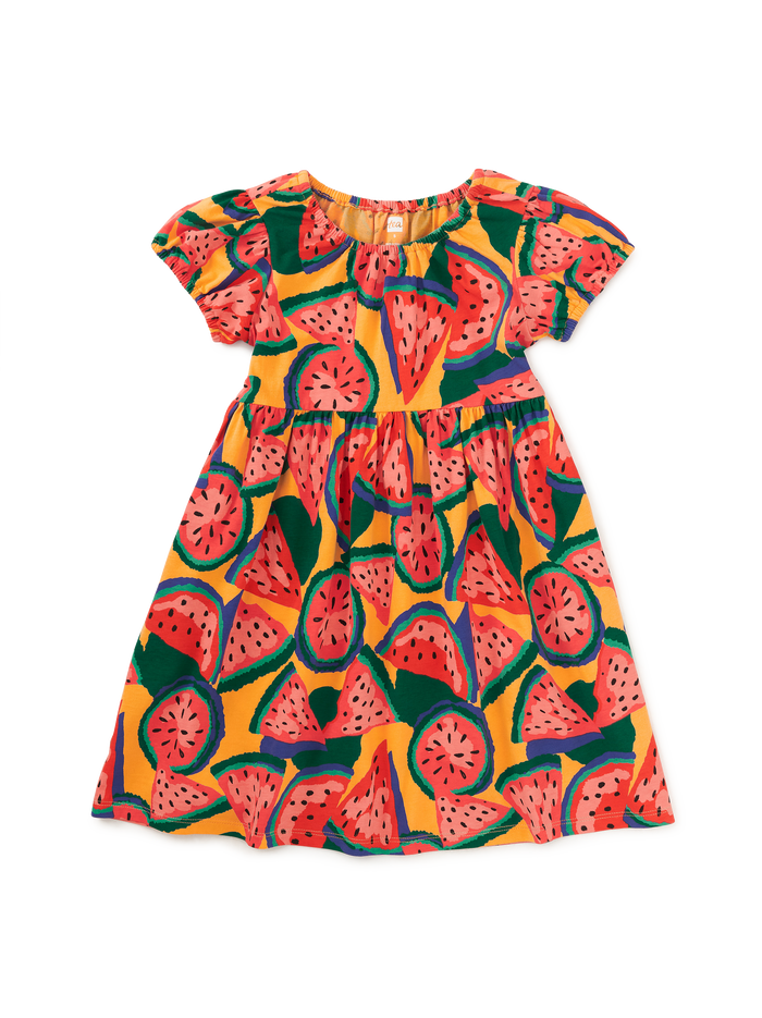Puff Sleeve Empire Dress