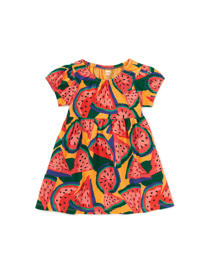 Puff Sleeve Empire Dress