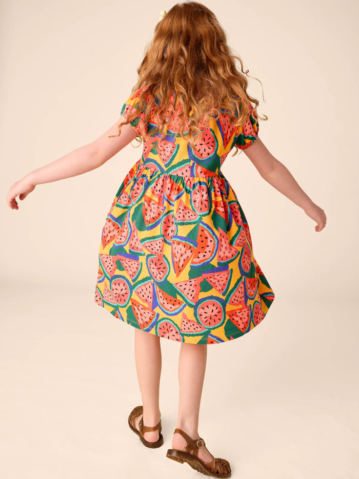Puff Sleeve Empire Dress