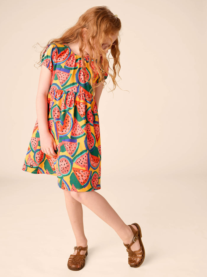 Puff Sleeve Empire Dress