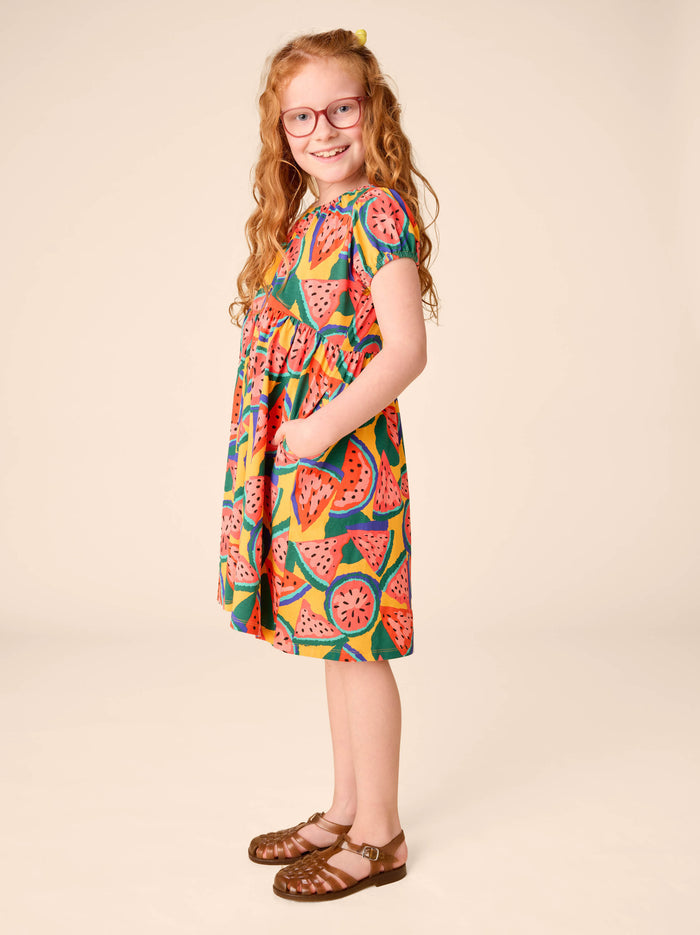 Puff Sleeve Empire Dress