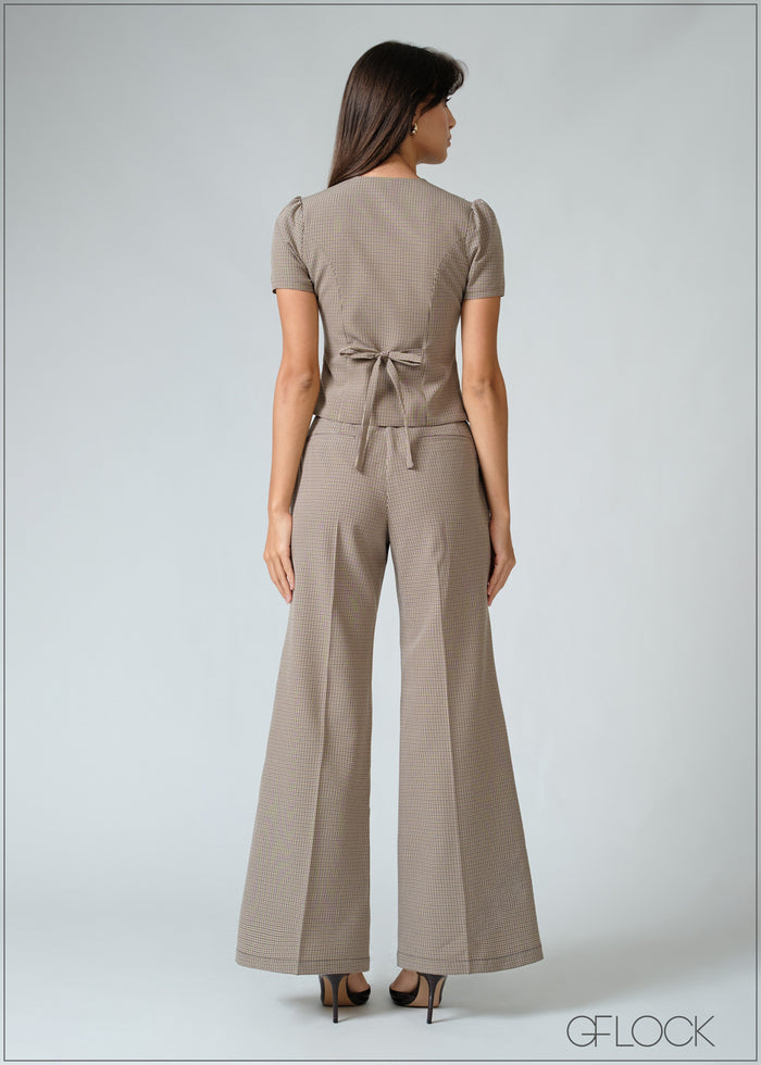 Puff Sleeve Waistcoat - 200726