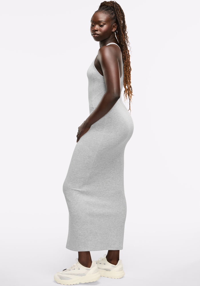 Racerback Maxi Zip Dress