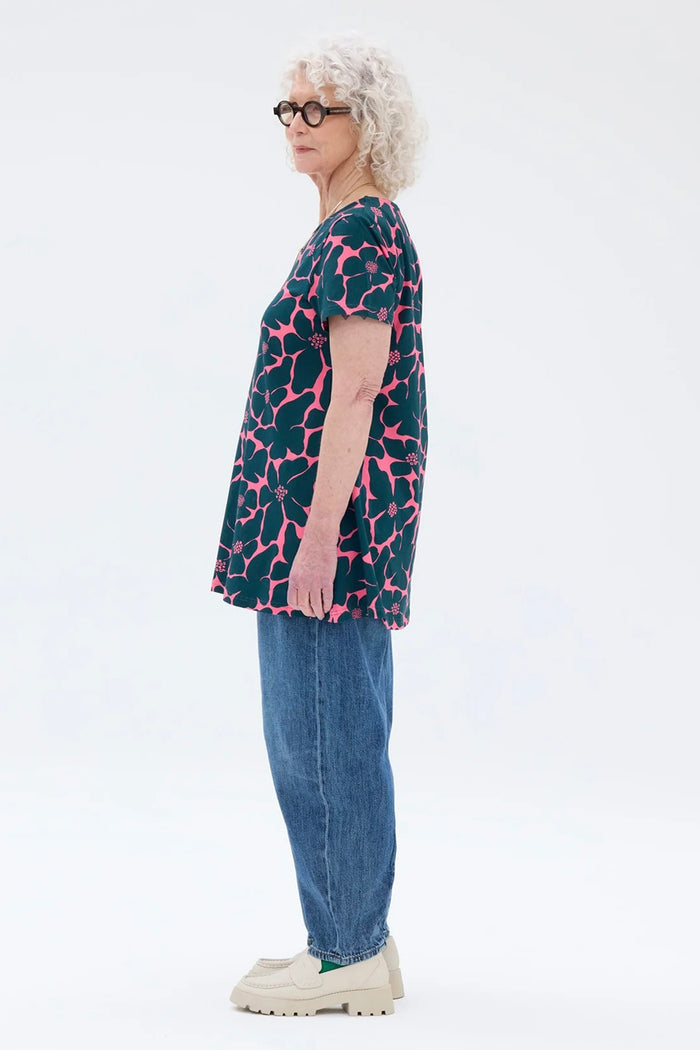 Ratia Pouta Tuulen Viemää Tunic Pink/Green
