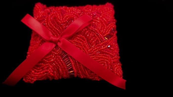 Read Beaded Bridal Pillow