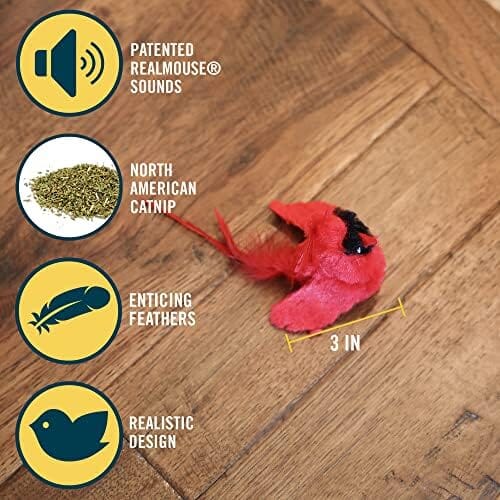 Real Birds Interactive Cat Toys with Catnip Cat Toys Pet Clever