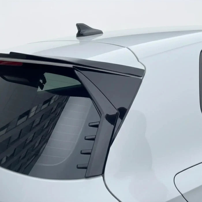 Rear Window Side Spoiler/Wing for Volkswagen Golf MK8/GTI/R-Line - 
with Lur Design branding on a gray background