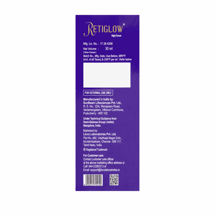Retiglow Night Serum, 30ml