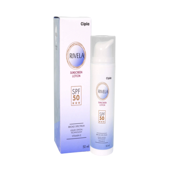 Rivela Sunscreen Lotion SPF 50, 50ml