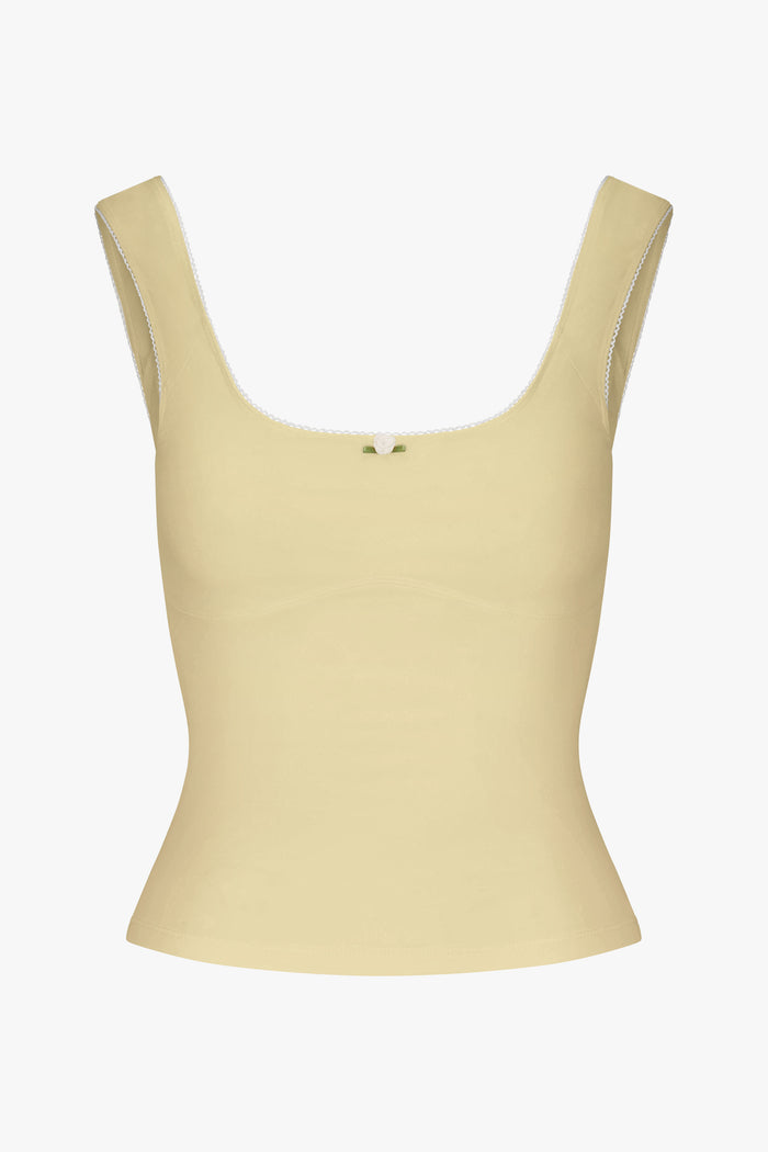 ROMANTIC TOP IN BUTTER