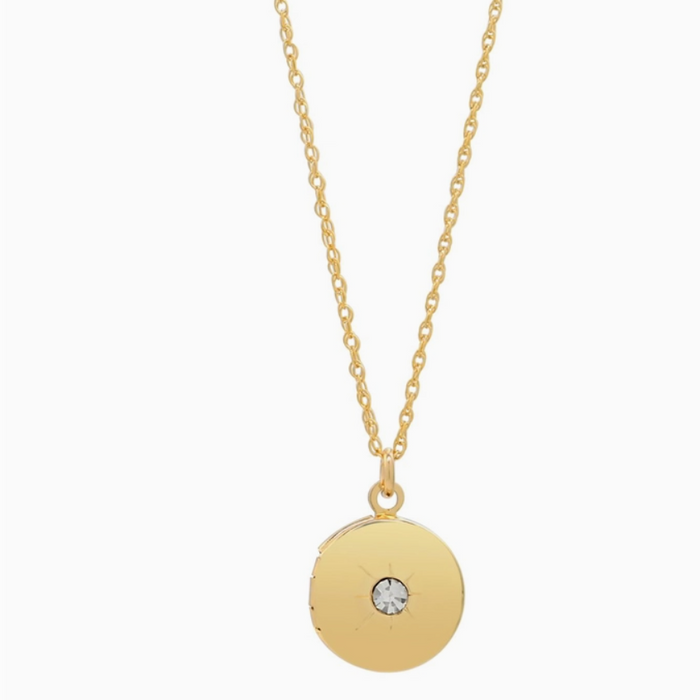 Round Cz Locket