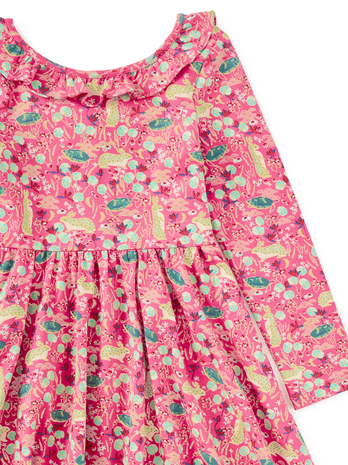 Ruffle Collar Ballet Dress