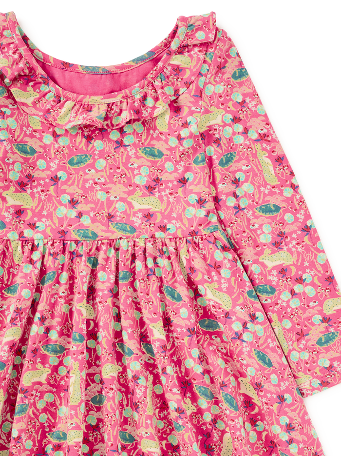 Ruffle Collar Ballet Dress