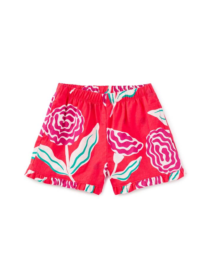 Ruffle Hem Woven Short