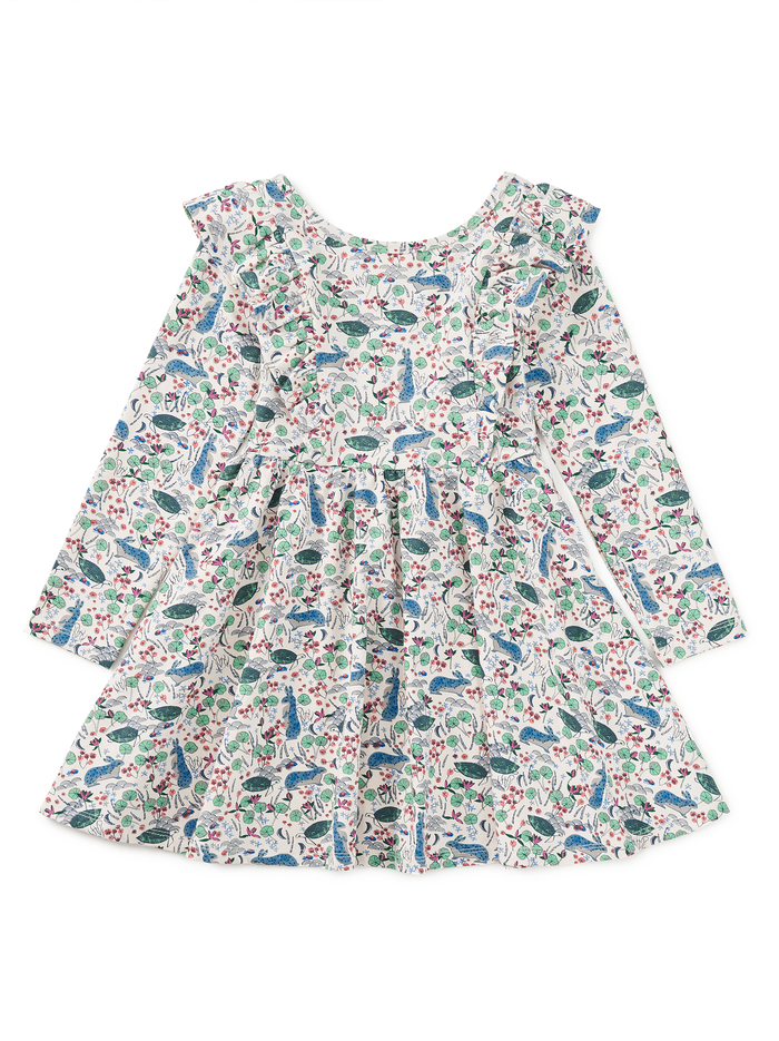 Ruffle Shoulder Ballet Dress