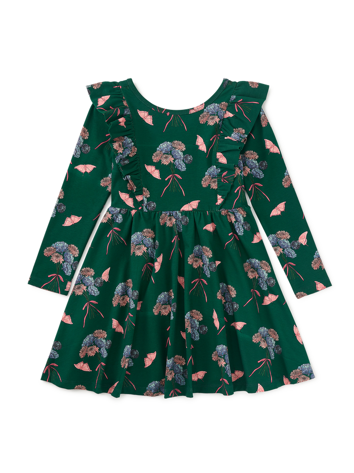 Ruffle Shoulder Ballet Dress