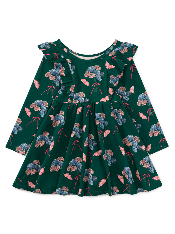 Ruffle Shoulder Ballet Dress