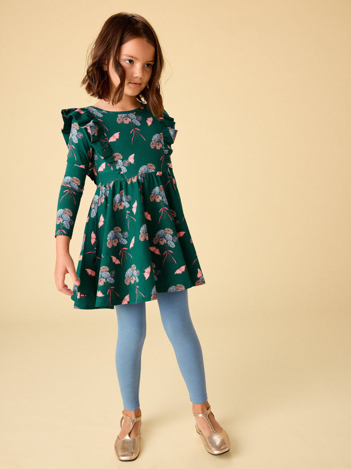 Ruffle Shoulder Ballet Dress