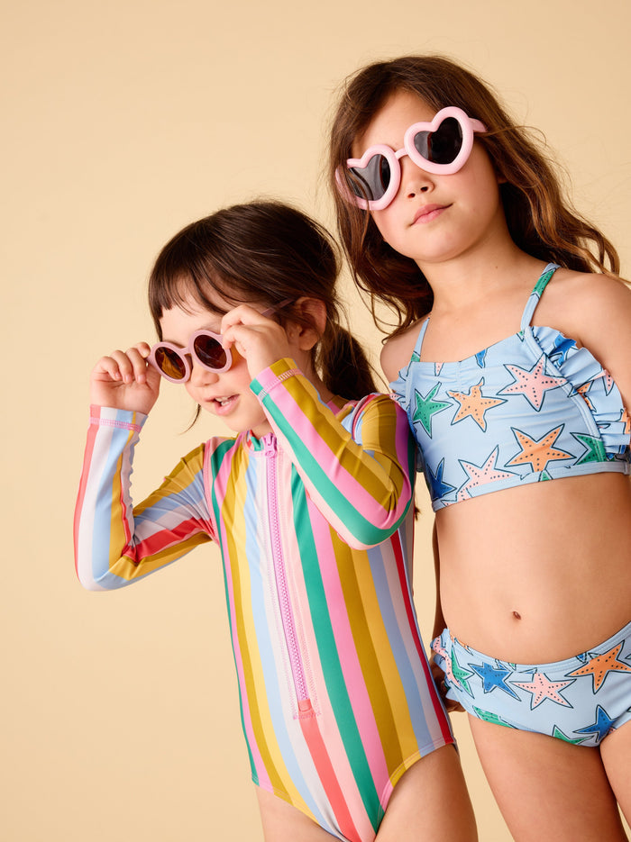 Ruffle Two-Piece Swim Set