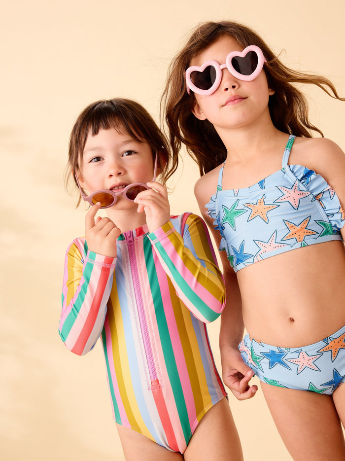 Ruffle Two-Piece Swim Set