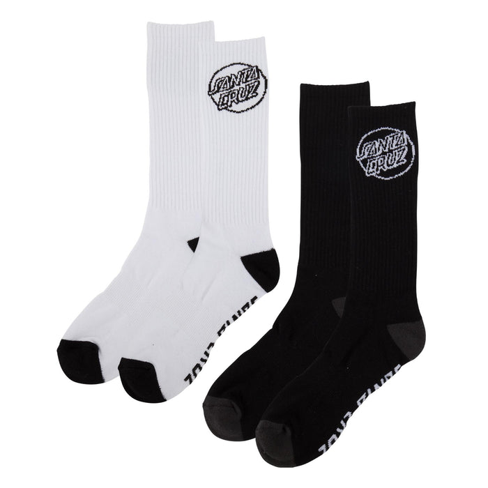 SANTA CRUZ OPUS STRIP CREW SOCKS (2 PAIRS)