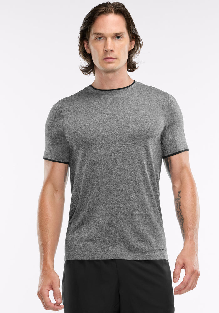Seamless Melange Short Sleeve