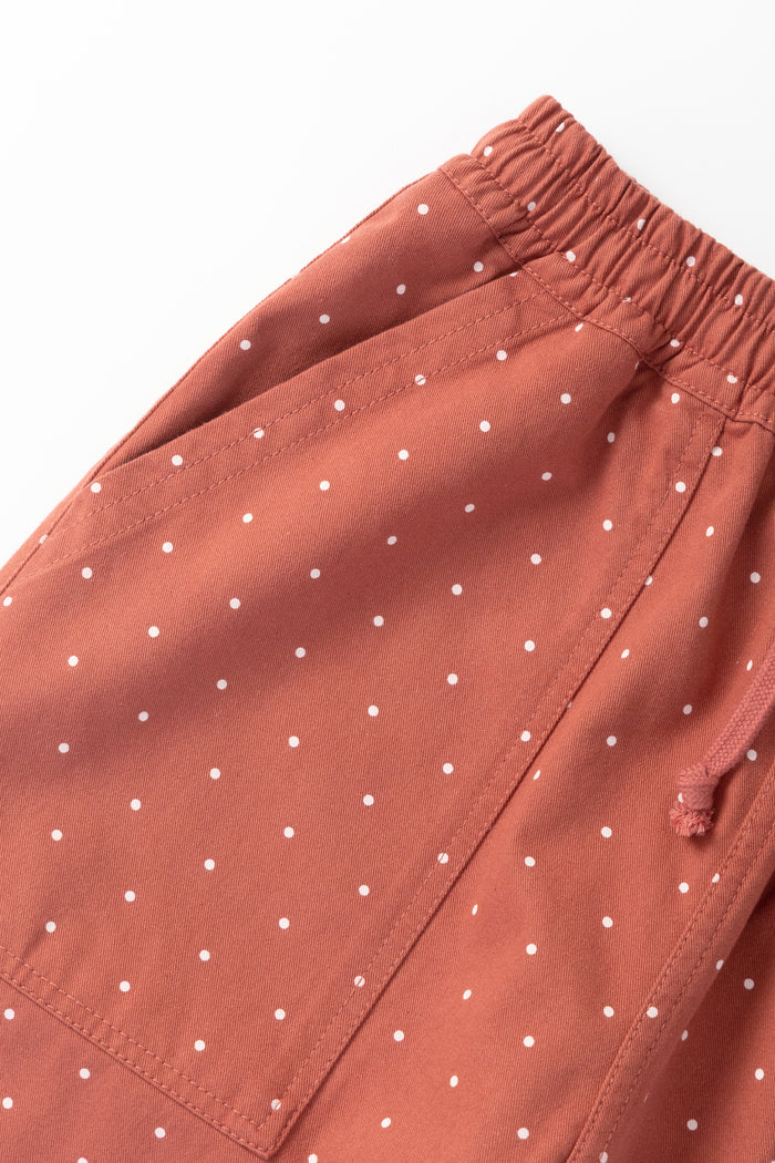 Service Works - Polka Dot Chef Shorts - Clay