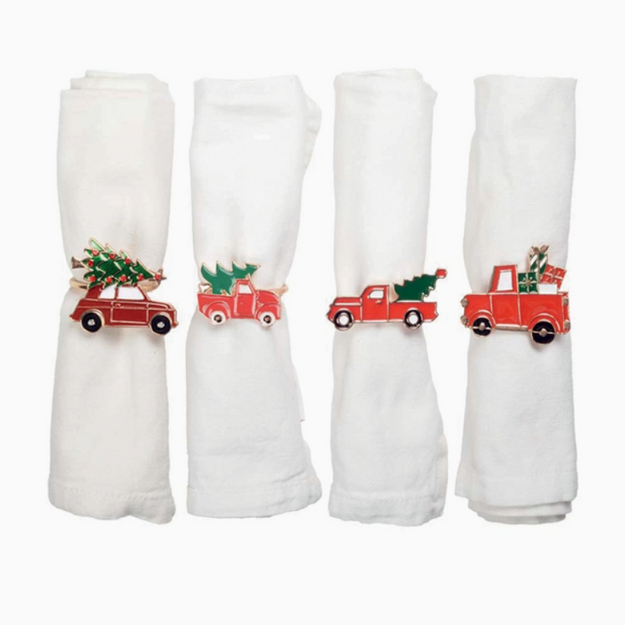 Set of 4 Christmas Napkin Rings