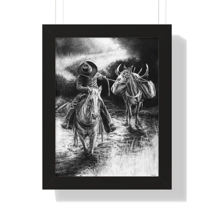 "Shallow Crossing" Framed Paper Print