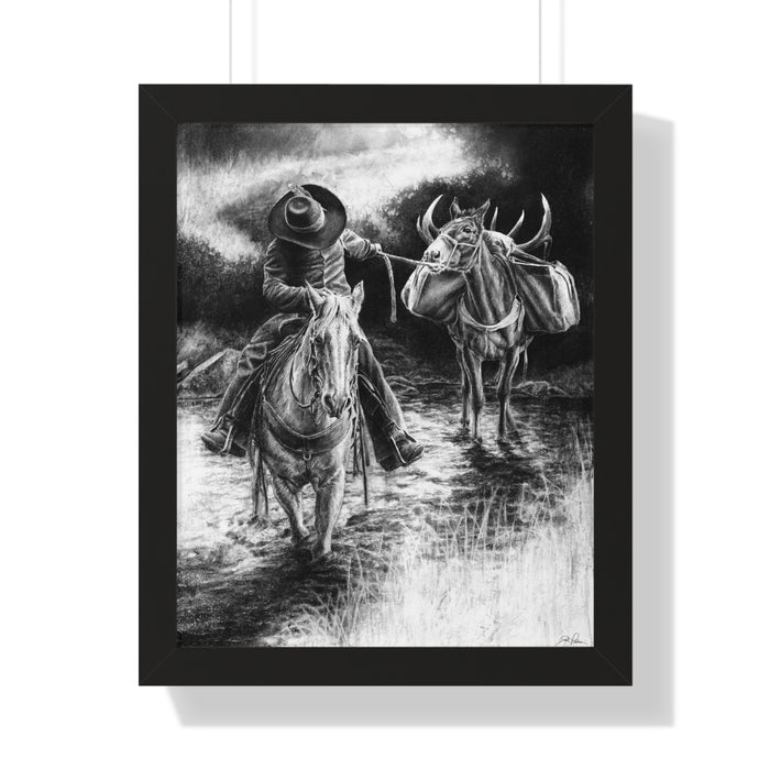 "Shallow Crossing" Framed Paper Print