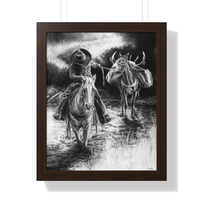 "Shallow Crossing" Framed Paper Print