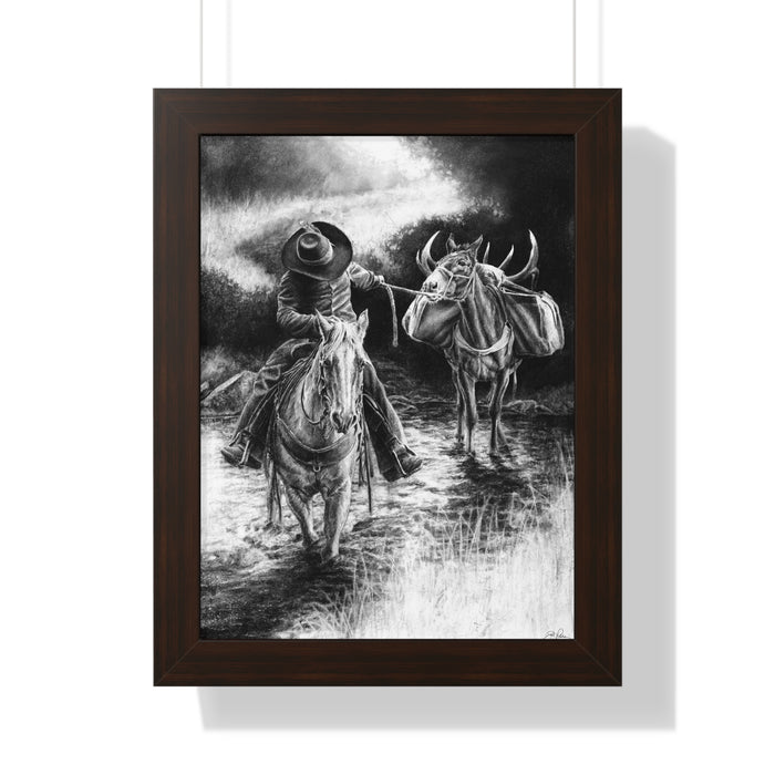 "Shallow Crossing" Framed Paper Print