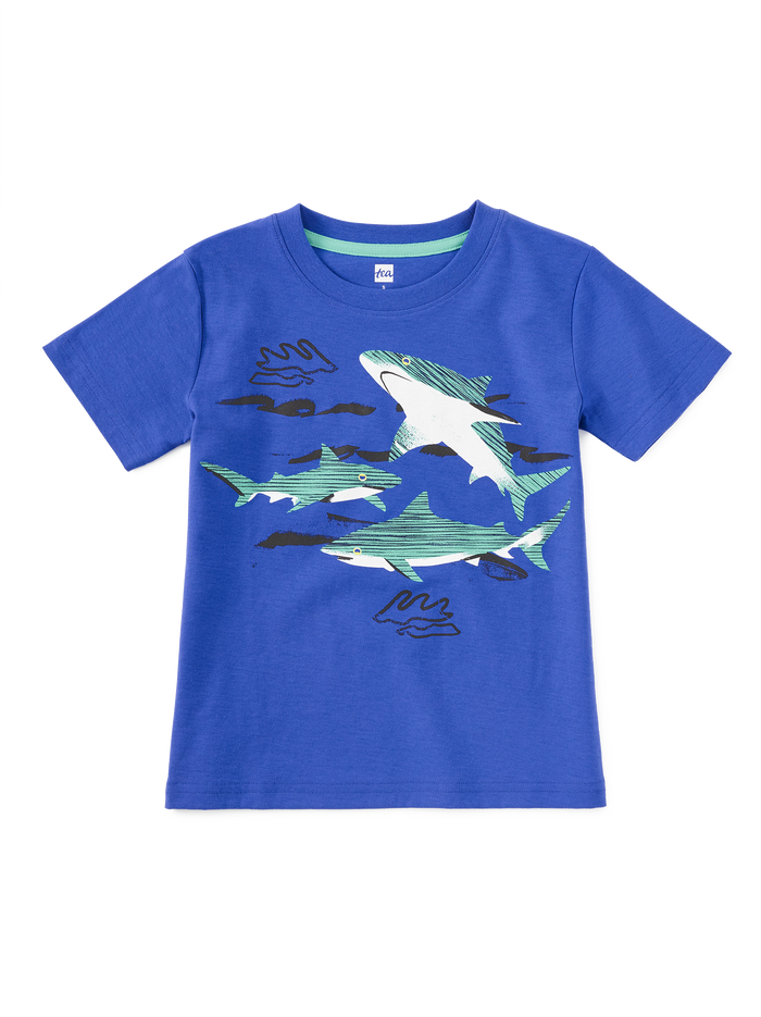 Shark Play Graphic Tee