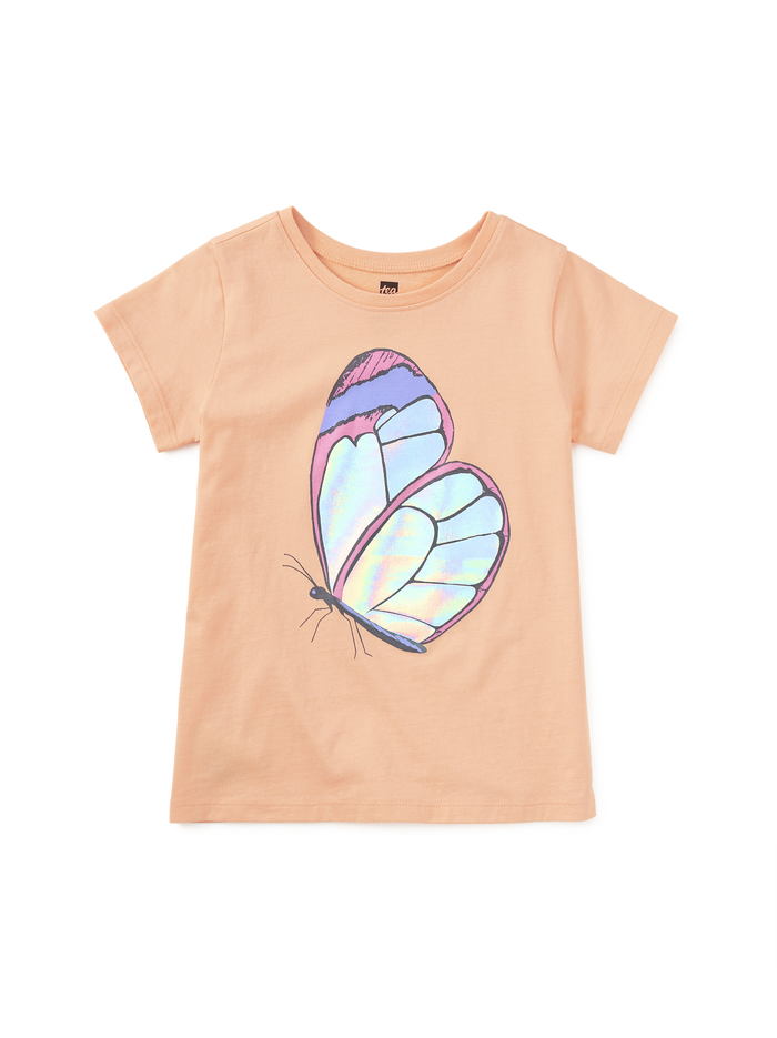 Shimmery Butterfly Graphic Tee