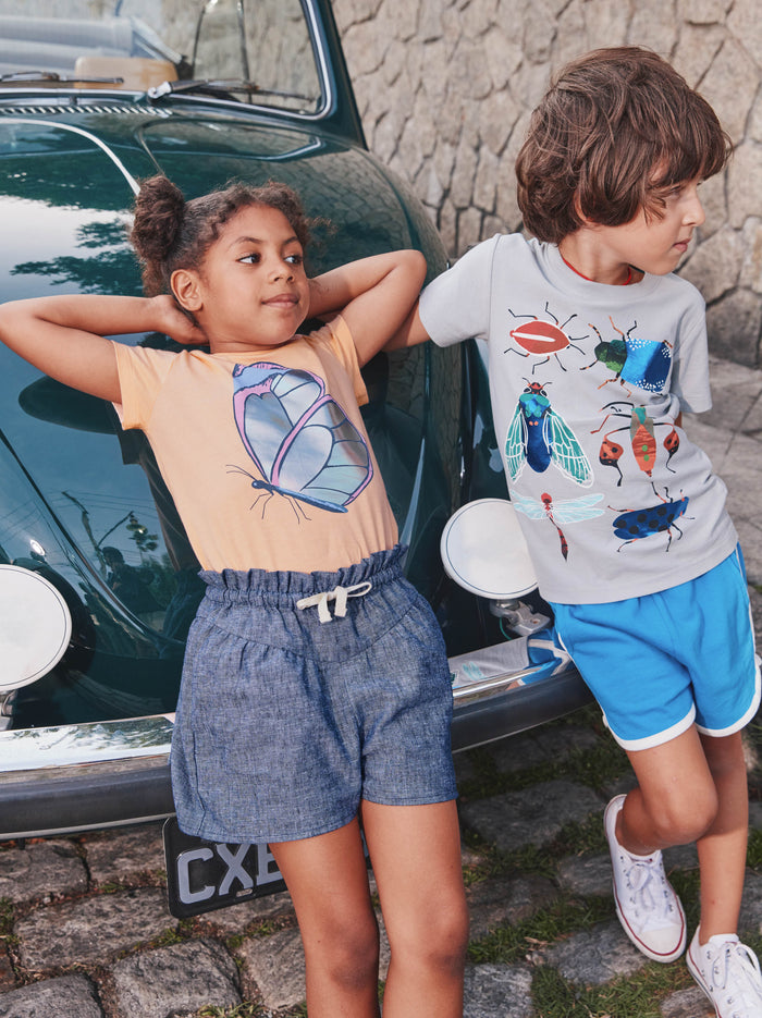 Shimmery Butterfly Graphic Tee