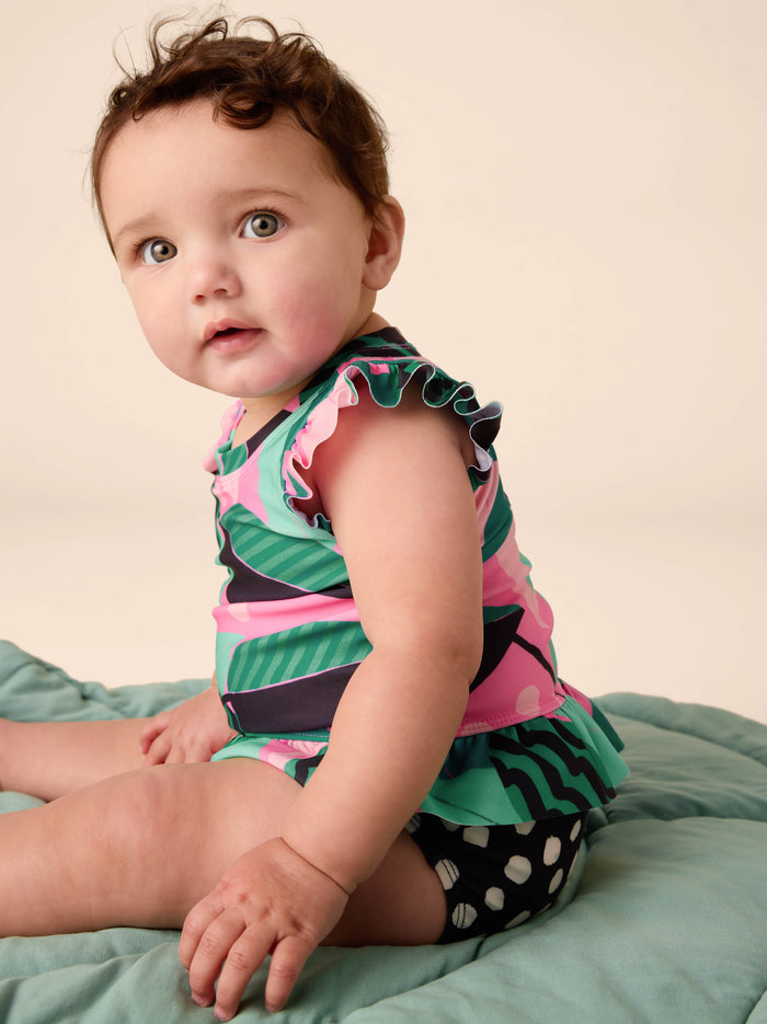 Short Sleeve Baby Swim Set