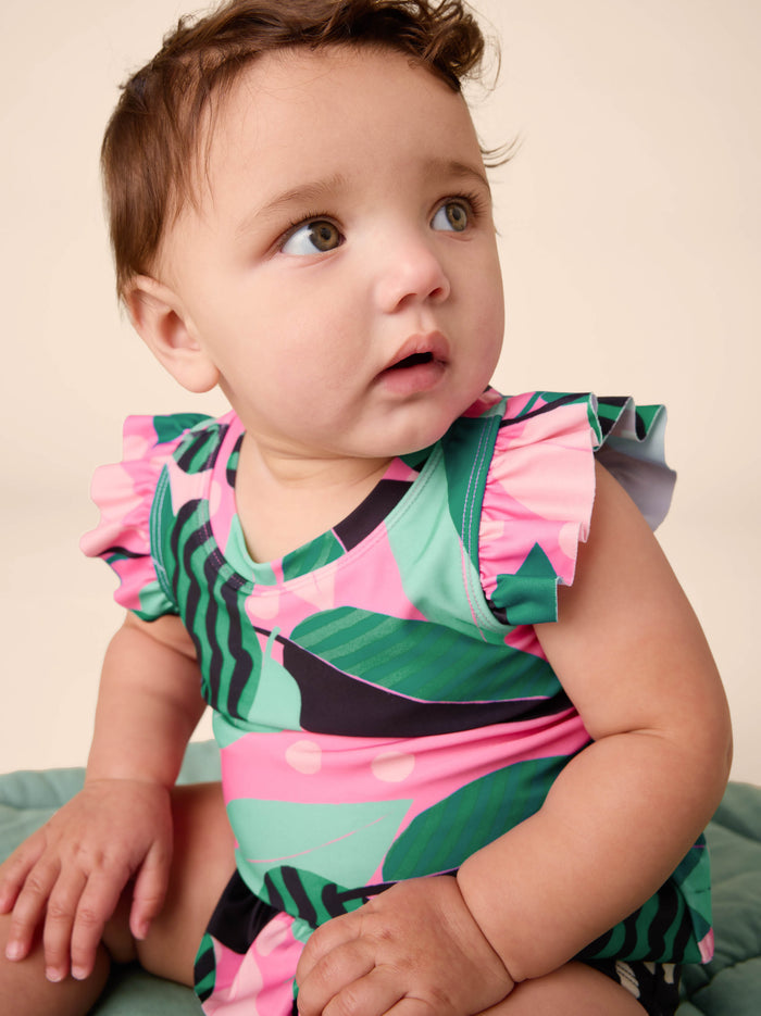 Short Sleeve Baby Swim Set