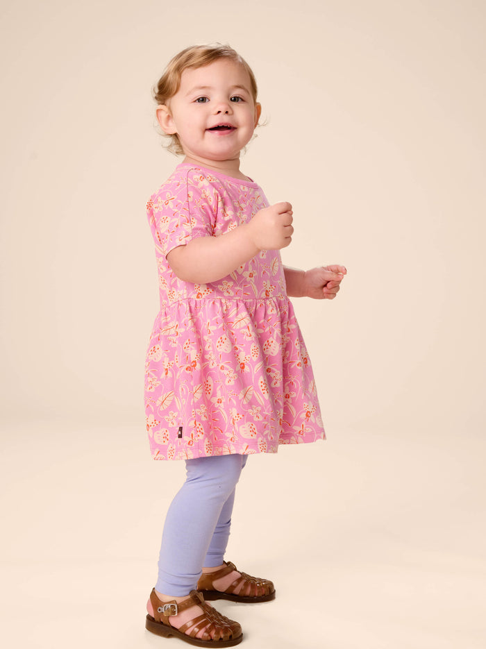 Short Sleeve Twirl Dress