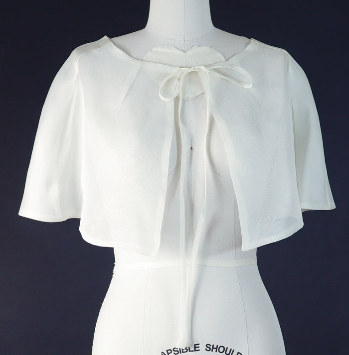 Silk Organza Capelet